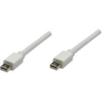 Manhattan 324557 DisplayPort-kabel Mini-displayport Aansluitkabel Mini DisplayPort-stekker, Mini DisplayPort-stekker 1.00 m Wit Vergulde steekcontacten - thumbnail