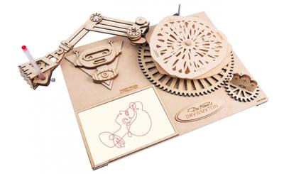 Robotime modelbouw tekenmachine The Robot 40 cm hout 92 delig Robotime modelbouw tekenmachine The Robot 40 cm hout 92 delig