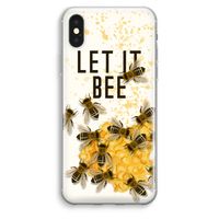 Let it bee: iPhone XS Max Transparant Hoesje