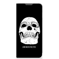 Mobiel BookCase Motorola Moto G22 Skull Eyes