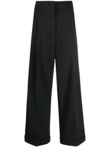 Philosophy Di Lorenzo Serafini pantalon ample plissé à taille haute - Gris