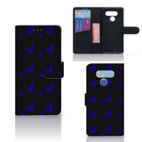 LG Q60 Telefoon Hoesje Vlinder Patroon