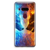 Fire & Ice: HTC U12+ Transparant Hoesje - thumbnail