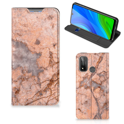 Huawei P Smart (2020) Standcase Marmer Oranje
