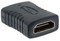 Manhattan 353465 HDMI Adapter [1x HDMI-bus - 1x HDMI-bus] Zwart Vergulde steekcontacten - thumbnail