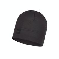 Buff Heavyweight Merino Wool Hat Solid Black