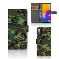 Samsung Galaxy M52 Telefoon Hoesje Army Dark - thumbnail