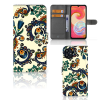 Wallet Case Samsung Galaxy A04e Barok Flower - thumbnail