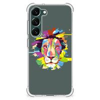 Samsung Galaxy S23 Plus Stevig Bumper Hoesje Lion Color