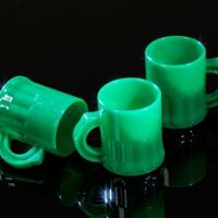 Shotglaasjes 2,5cl. groen 10