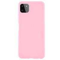 Anti-Vingerafdruk Mat Samsung Galaxy A22 5G, Galaxy F42 5G TPU Hoesje - Roze