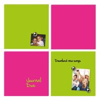 Rexel Magnetische Droog Uitwisbare Tegel Roze 360x360mm