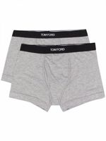 TOM FORD lot de deux boxers à taille à logo - Gris