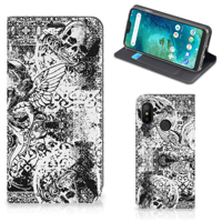 Mobiel BookCase Xiaomi Mi A2 Lite Skulls Angel