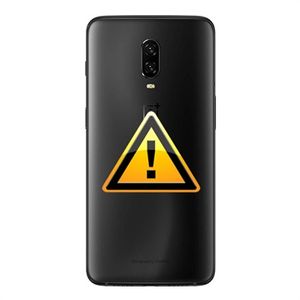 OnePlus 6T Batterij Cover Reparatie - Middernacht Zwart