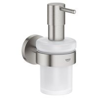 GROHE Essentials zeepdispenser met houder supersteel 40448DC1 - thumbnail