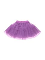 Monnalisa jupe en tulle à ceinture logo - Violet - thumbnail