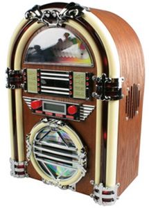 Retro mini jukebox met Bluetooth, FM-radio en CD-speler