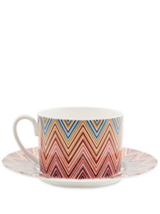 Missoni Home lot de six tasses à thé Jarris - Rouge