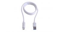 LMP 16652 USB-kabel, 1 m, USB-A, USB-C-stekker, zilverkleurig