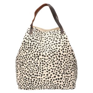 Leather Design Canvas Tote Bag Shopper | Dalmatiër