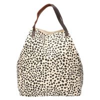 Leather Design Canvas Tote Bag Shopper | Dalmatiër - thumbnail