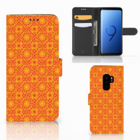 Samsung Galaxy S9 Plus Telefoon Hoesje Batik Oranje - thumbnail