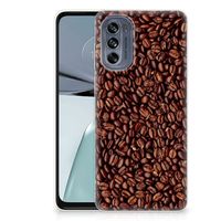 Motorola Moto G62 5G Siliconen Case Koffiebonen - thumbnail