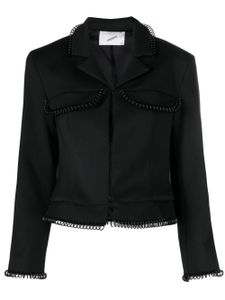 Coperni veste de tailleur à coupe crop - Noir