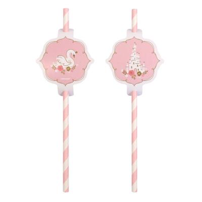 Rietjes Prinsessen kasteel en zwaan 8 stuks