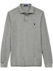 Polo Ralph Lauren polo manches-longues à logo brodé - Gris