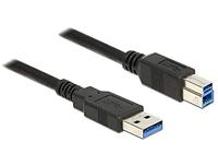 DeLock kabel USB 3.0 type-A-stekker > USB 3.0 type B-stekker 2, 0 m zwart