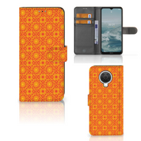 Nokia G10 | G20 Telefoon Hoesje Batik Oranje - thumbnail