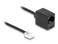 Delock Telefonkabel RJ11 Stecker zu RJ45 Buchse schwarz 1 m