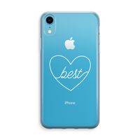 Best heart pastel: iPhone XR Transparant Hoesje