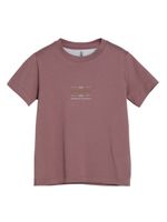 Brunello Cucinelli Kids t-shirt en coton à imprimé graphique - Violet