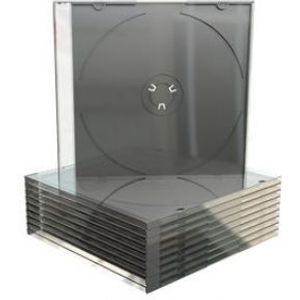 MediaRange BOX32 CD-doosje Dvd-hoes 1 schijven Zwart, Transparant