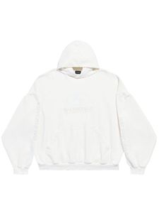 Balenciaga hoodie en coton Surfer à logo imprimé - Tons neutres