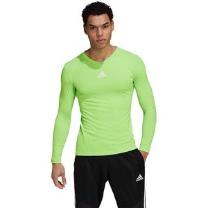 adidas Team Base Shirt - Bescherming en braces - Thermo kleding - Fluo Green - maat L