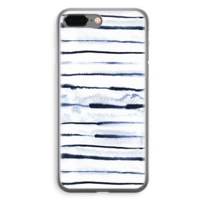 Ink Stripes: iPhone 8 Plus Transparant Hoesje