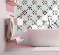 Tegelsticker badkamer geometrische figuren - thumbnail