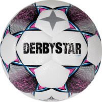 Derbystar Classic TT Energy II Voetbal 8 x 1 Vlakken Maat 5 Wit Roze Lichtblauw - thumbnail