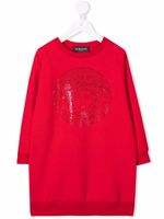 Versace Kids robe-sweat Medusa à logo - Rouge