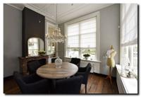 Engelse Toogspiegel voor brede schouw Alec Zilver