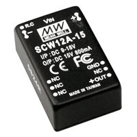 DC/DC-converter Mean Well SCW12C-15 +15 V/DC 800 mA
