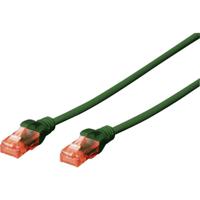 Digitus DK-1617-050/G RJ45 Netwerkkabel, patchkabel CAT 6 U/UTP 5.00 m Groen Snagless 1 stuk(s) - thumbnail