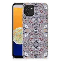 Samsung Galaxy A03 TPU Siliconen Hoesje Flower Tiles