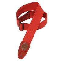 Levys Leathers MSSC8-RED katoenen gitaarband, rood - thumbnail