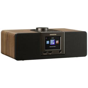 Sangean WFR-32 Internetradio Internet Bluetooth, AUX, USB, Internetradio Incl. afstandsbediening Zwart, Hout