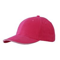 Hard roze baseball cap voor volwassenen - thumbnail